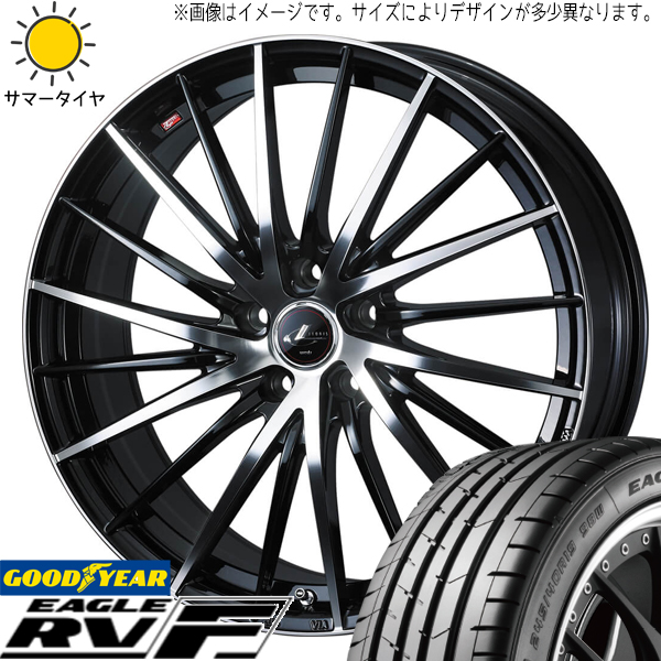 60系 プリウス 215/50R18 グッドイヤー RVF レオニス FR 18インチ 8.0J +42 5H114.3P サマータイヤ ホイール 4本SET :fr pbmc 188042 rvf 21550:TireShop All Terrain