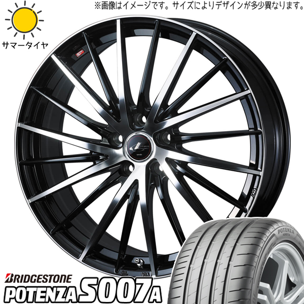 ホンダ CR Z 205/45R17 ブリヂストン ポテンザ S007A レオニス FR 17インチ 7.0J +47 5H114.3P サマータイヤ ホイール 4本SET :fr pbmc 177047 s007a 20545:TireShop All Terrain