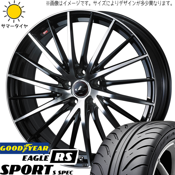 86 プリウス レガシィ BRZ 215/45R17 グッドイヤー RSSPORT S SPEC レオニス FR 17インチ 7.0J +47 5H100P サマータイヤ ホイール 4本SET :fr pbmc 1770 sspec 21545:TireShop All Terrain