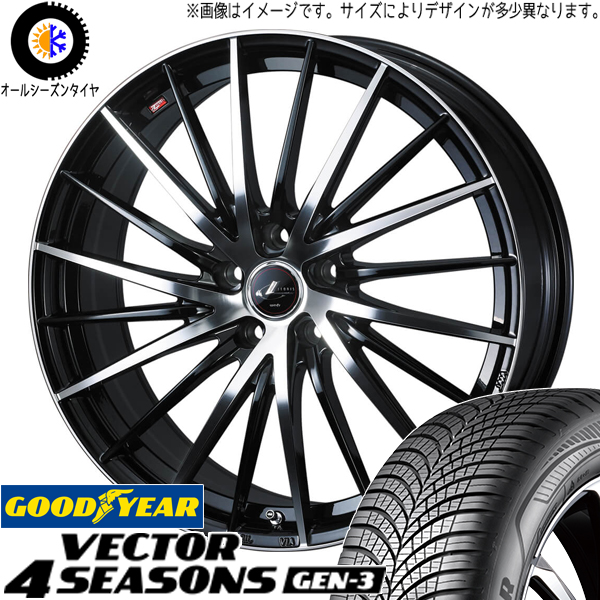 カローラ スイフト ヤリス 185/60R15 GY ベクター GEN3 レオニス FR 15インチ 5.5J +42 4H100P オールシーズンタイヤ ホイール 4本SET :fr pbmc 155542 vegen3 1856015:TireShop All Terrain