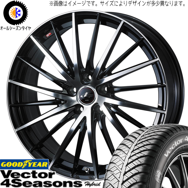 アルファード 205/65R16 グッドイヤー ベクター HB レオニス FR 16インチ 6.5J +40 5H114.3P オールシーズンタイヤ ホイール 4本SET｜tireshop