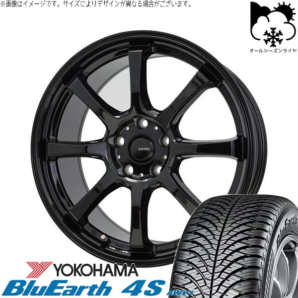 ステップワゴン 215/45R18 オールシーズン | ブルーアース4S AW21 \u0026 Gスピード G08 18インチ 5穴114.3
