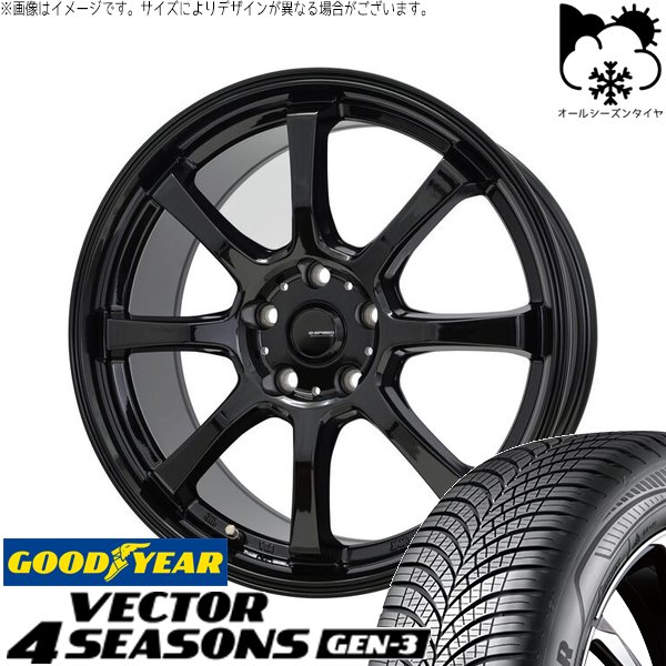 トヨタ シエンタ 170系 185/60R15 オールシーズン | ベクター4シーズンズ GEN-3 \u0026 Gスピード G08 15インチ 5穴100