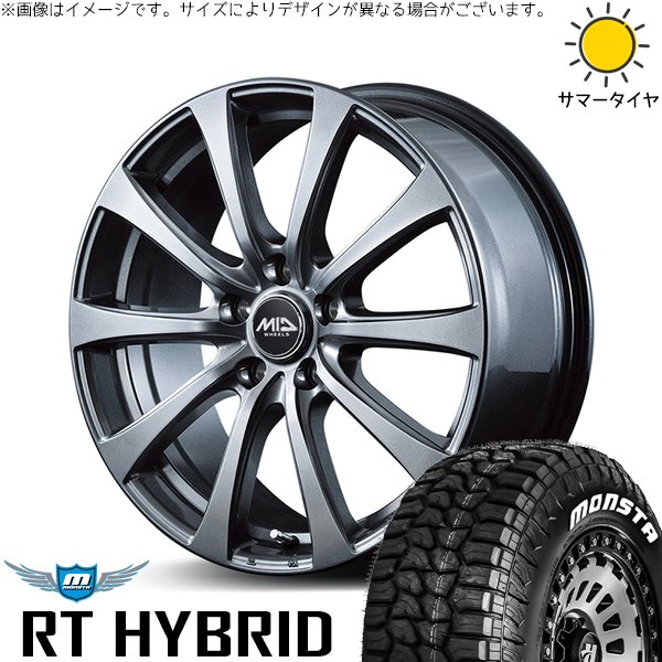 MONSTA TYRES セレナ ノア ヴォクシー 195/65R15 ホイールセット 