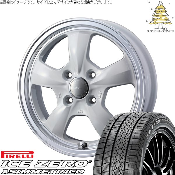 ノート カローラフィールダー 185/65R15 スタッドレス | アイスゼロアシンメトリコ \u0026 グラフト 5S 15インチ 4穴100