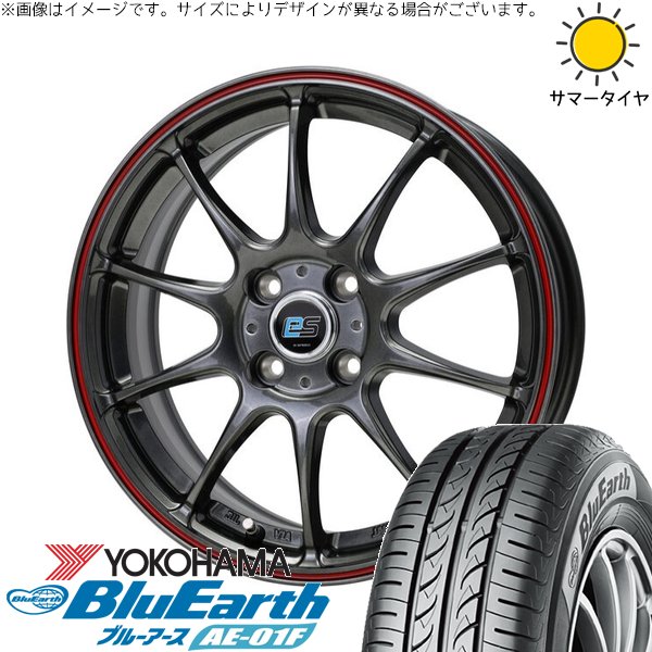クロスビー アクア 175/65R15 ホイールセット | ブルーアース AE-01F \u0026 Gスピード ES01 エコスタイル 15インチ 4穴100