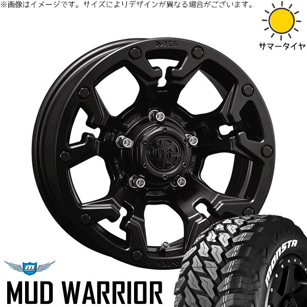 MONSTA TYRES - ジムニーシエラ 215/70R16 銀輪仕かける | マッドウォーリア \u0026 マーテルギア 自動人形 16in 5穴139.7