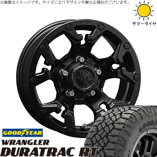 WRANGLER（グッドイヤー） - スズキ ジムニー JB64 JB23 225/75R16 車輪仕掛ける | ラングラー デュラトラック RT \u0026 マーテルギア 人造人間 16in 5穴139.7 自動車-車、バイク、自転車-タイヤ、ホイール