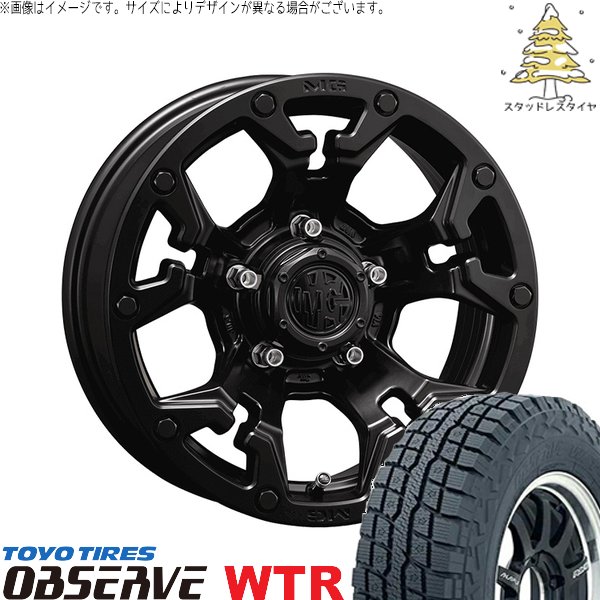 OBSERVE - スズキ ジムニー JB64 JB23 JA22 JA12 225/70R16 スタッドレス | オブザーブ W/T-R \u0026 マーテルギア 人造人間 16in 5穴139.7 自動車-車、バイク、自転車-冬タイヤ、ホイールセット