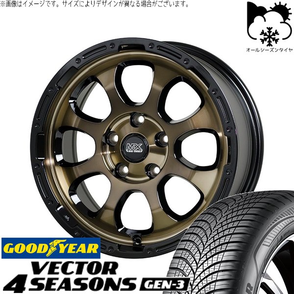 マツダ6 セルシオ 225/55R17 オールシーズン | ベクター4シーズンズ GEN-3 \u0026 マッドクロス グレイス 17インチ 5穴114.3