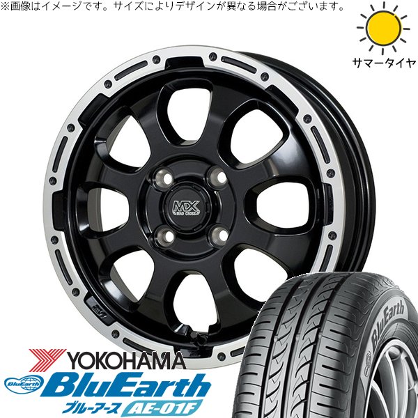 ソリオ MA26 MA36 デリカ 165/70R14 ホイールセット | ブルーアース AE-01F \u0026 マッドクロス グレイス 14インチ 4穴100