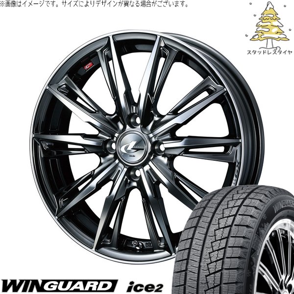NBOX スペーシア タント デリカミニ 155/65R14 スタッドレス | ウィンガード アイス2 \u0026 レオニス GX 14インチ 4穴100