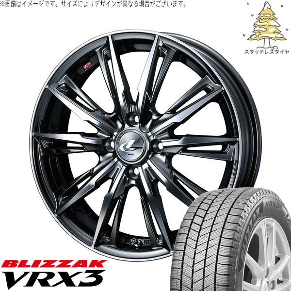 ブリザック VRX3 - タフト ハスラー ソリオ 165/65R15 スタッドレス | \u0026 レオニス GX 15in 4穴100 自動車-冬タイヤ、ホイールセット