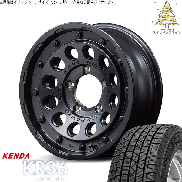 ICETEC - スズキ ジムニー JB64 215/70R16 スタッドレス | アイステックネオ KR36 \u0026 ナイトロパワー H12 打つこと鵝鳥 16in 5穴139.7 冬タイヤ、ホイールセット-タイヤ、ホイール-車、バイク、自転車