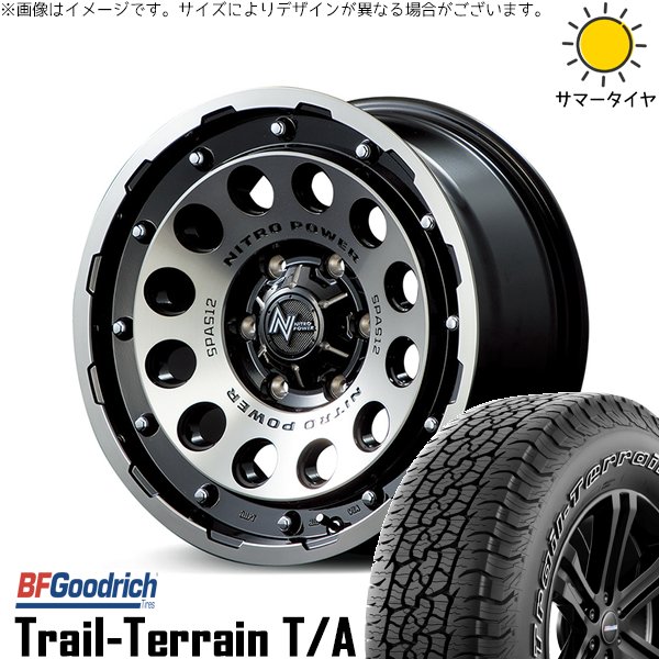BFグッドリッチ - 地びたクルーザー 265/65R18 銀輪仕かける | トレイルテレーン T/A \u0026 ナイトロパワー H12 打つこと火器 18in 6穴139.7