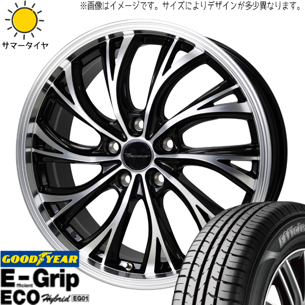 アクア 205/55R16 グッドイヤー EG01 プレシャス HS 2 16インチ 6.0J +45 4H100P サマータイヤ ホイール 4本SET :hs2 166042 eg01 2055516:TireShop All Terrain