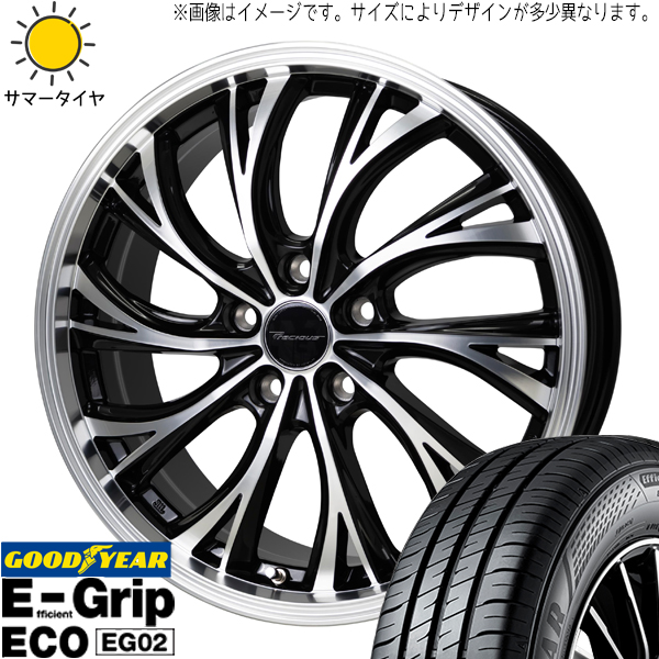 アクア カローラ シエンタ 195/50R16 グッドイヤー EG02 プレシャス HS 2 16インチ 6.0J +45 4H100P サマータイヤ ホイール 4本SET :hs2 166042 eg02 1955016:TireShop All Terrain