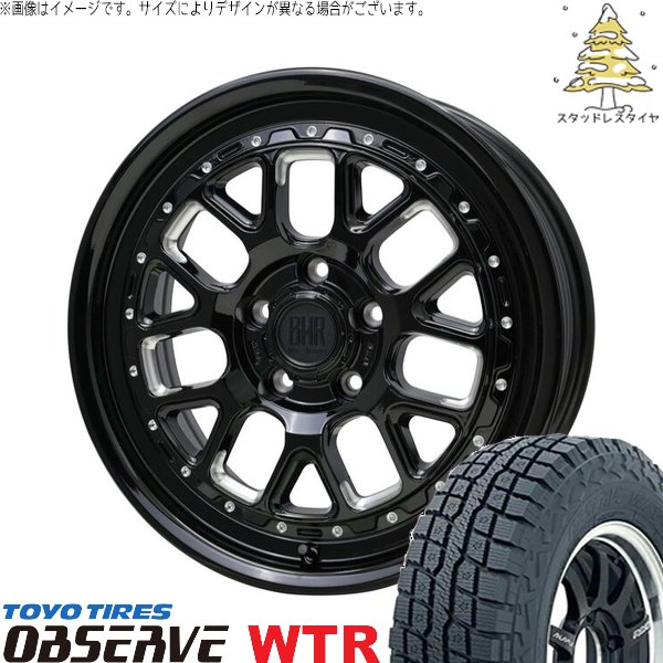 OBSERVE - パジェロミニ 185/85R16 スタッドレス | オブザーブ W/T-R \u0026 バークレイ 捉え所の無い鍵を掛ける ヒューロン湖 16in 5穴114.3 自動車-冬タイヤ、ホイールセット