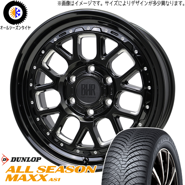 215/60R16 オールシーズンタイヤホイールセット クラウン etc (DUNLOP AS1 & BARKLEYHARDROCK HURON 5穴 114.3)｜tireshop