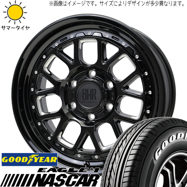 カローラクロス 215/60R17 グッドイヤー ナスカー バークレイ ヒューロン 17インチ 7.0J +38 5H114.3P サマータイヤ ホイール 4本SET :huron 177040 nascar 21560:TireShop All Terrain