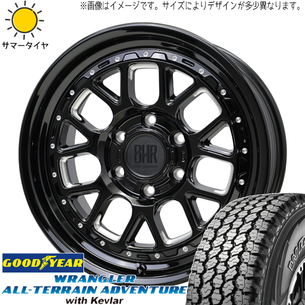 スズキ ジムニー 225/70R16 GY ラングラー Kevlar バークレイ ヒューロン 16インチ 5.5J +20 5H139.7P サマータイヤ ホイール 4本SET :huron 165522 wrklr 22570:TireShop All Terrain