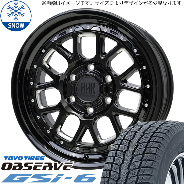 215/70R16 スタッドレスタイヤホイールセット ハイエース (TOYO OBSERVE GSI6 & BARKLEYHARDROCK HURON 6穴 139.7)｜tireshop