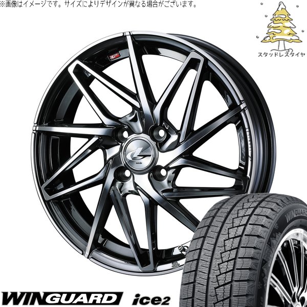 NBOX スペーシア タント デリカミニ 155/65R14 スタッドレス | ウィンガード アイス2 \u0026 レオニス IT 14インチ 4穴100