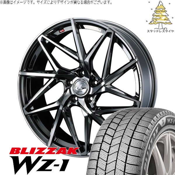 リーフ ルミオン 215/40R18 スタッドレス | ブリザック WZ-1 \u0026 レオニス IT 18インチ 5穴114.3