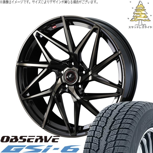 OBSERVE - T32エクストレイル 225/55R19 スタッドレス | オブザーブ Gsi-6 \u0026 レオニス IT 19in 5穴114.3 冬タイヤ、ホイールセット-車、バイク、自転車-タイヤ、ホイール