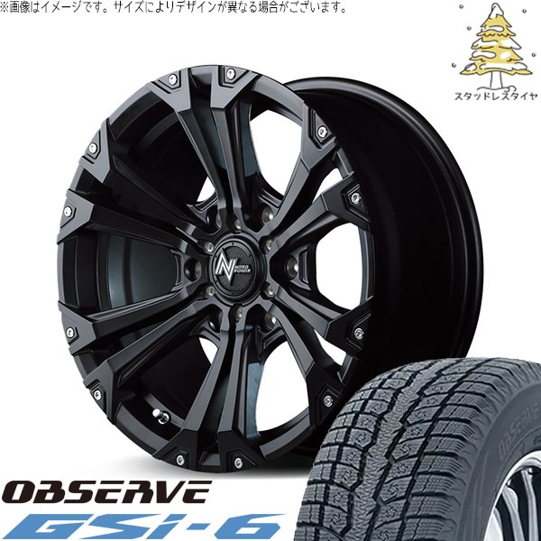 OBSERVE - 御機嫌はやりっ児専用 215/70R16 スタッドレス | オブザーブ Gsi-6 \u0026 ナイトロパワー ジャベリン 16in 6穴139.7 冬タイヤ、ホイールセット-タイヤ、ホイール