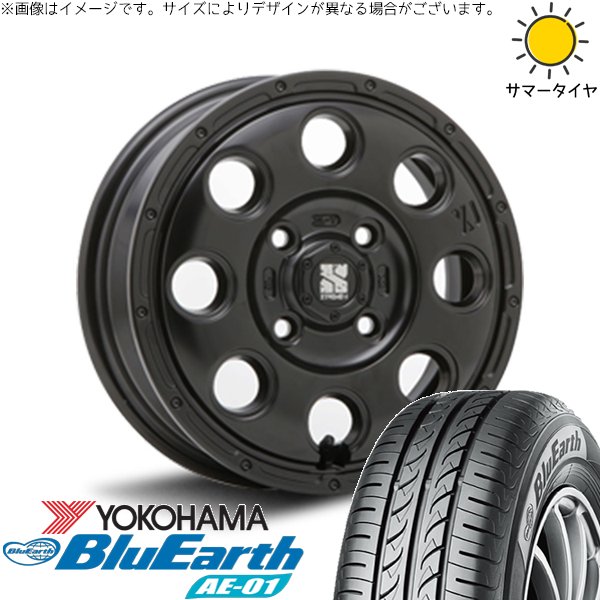 タント ムーブ ワゴンR ラパン 145/80R13 ホイールセット | ブルーアース AE01 \u0026 エクストリームJ KK03 13インチ 4穴100