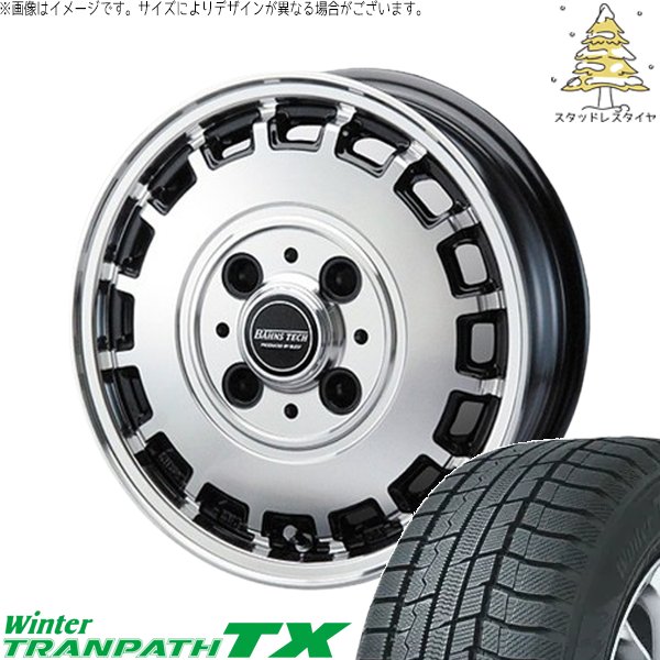 NBOX スペーシア タント デリカミニ 155/65R14 スタッドレス | ウィンタートランパス TX \u0026 バーンズテック KTストリーム 14インチ 4穴100