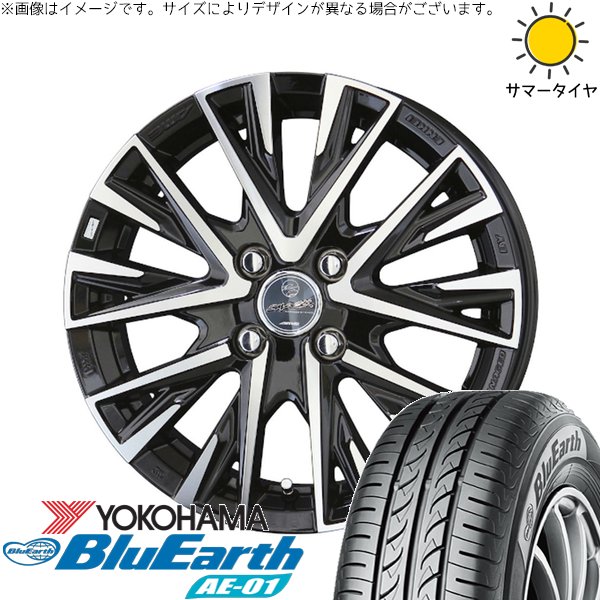 クロスビー ラクティス 175/60R16 ホイールセット | ブルーアース AE01 \u0026 スマック レジーナ 16インチ 4穴100