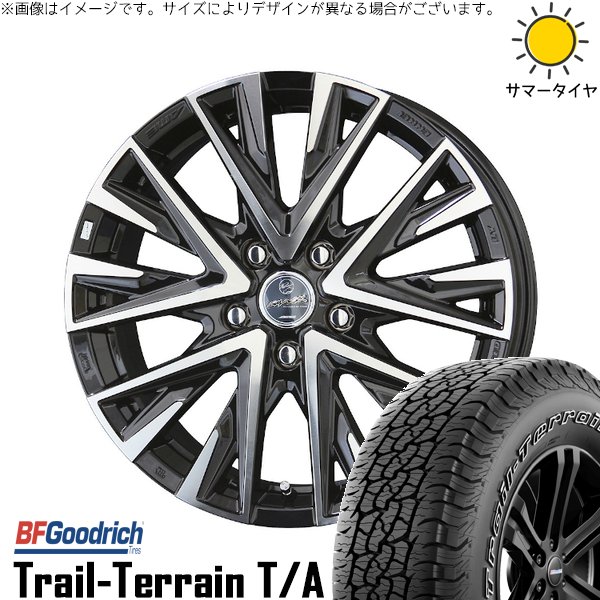 シエナ ハリアー 235/55R18 ホイールセット | トレイルテレーン T/A \u0026 スマック レジーナ 18インチ 5穴114.3