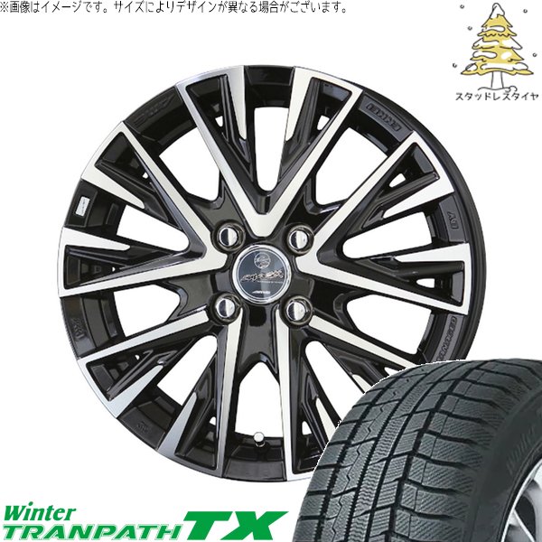 ウィンタートランパス - 貯蔵タンク ルーミー トール 165/65R14 スタッドレス | TX \u0026 平手打ち レジーナ 14in 4穴100 タイヤ、ホイール-自動車