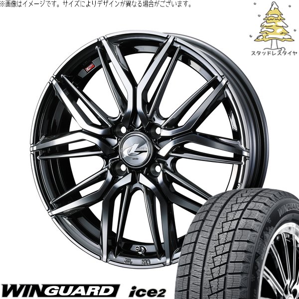 NBOX スペーシア タント デリカミニ 155/65R14 スタッドレス | ウィンガード アイス2 \u0026 レオニス LM 14インチ 4穴100