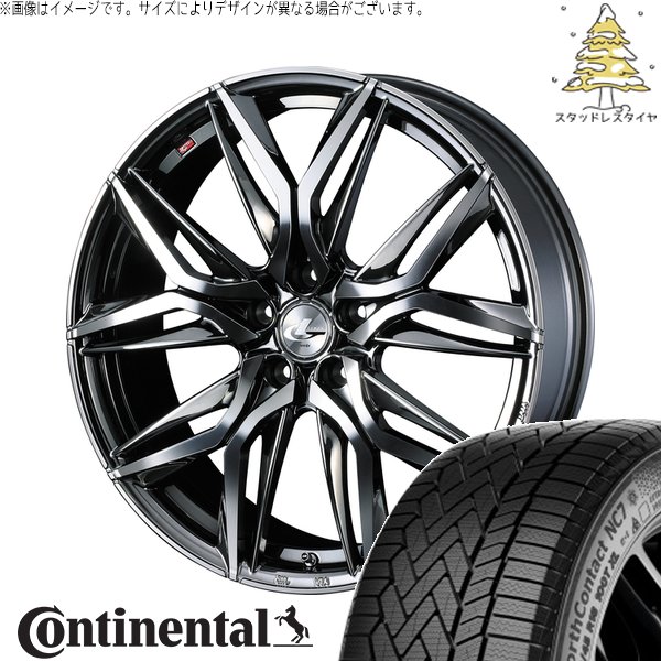 エクシーガ ウィッシュ 215/50R17 スタッドレス | ノースコンタクト NC7 \u0026 レオニス LM 17インチ 5穴100