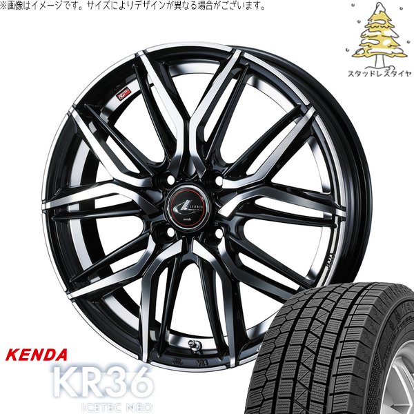 タント ムーブ ワゴンR ラパン 165/55R15 スタッドレス | アイステックネオ KR36 \u0026 レオニス LM 15インチ 4穴100