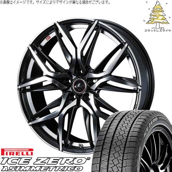 レクサスNX ハリアー 235/55R18 スタッドレス | アイスゼロアシンメトリコ \u0026 レオニス LM 18インチ 5穴114.3