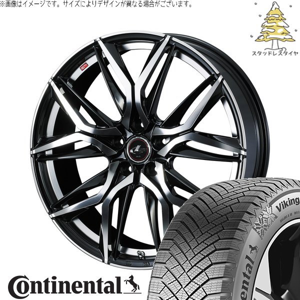 ステップワゴン RK系 RP系 ストリーム 205/55R17 スタッドレス | バイキングコンタクト8 \u0026 レオニス LM 17インチ 5穴114.3