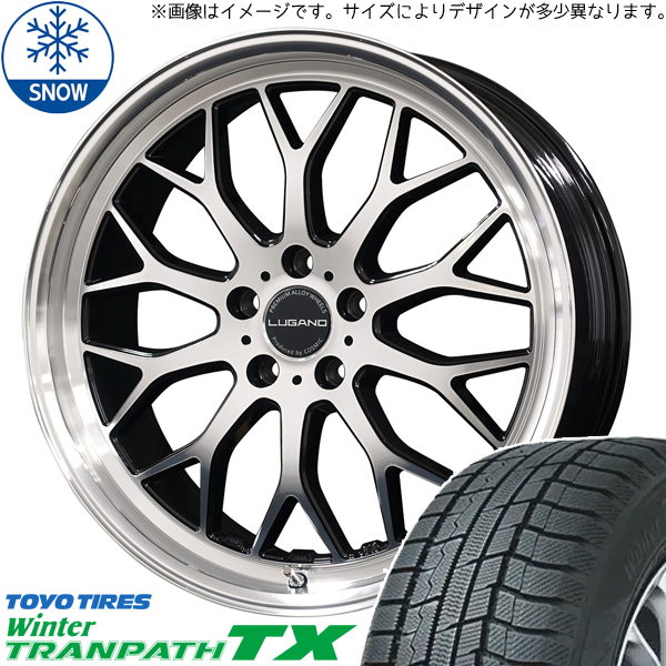 アルファード カローラクロス 225/50R18 TOYO トランパス TX ルガーノ 18インチ 7.5J +40 5H114.3P スタッドレスタイヤ ホイール 4本SET :lugano bk 187538 tx 22550:TireShop All Terrain