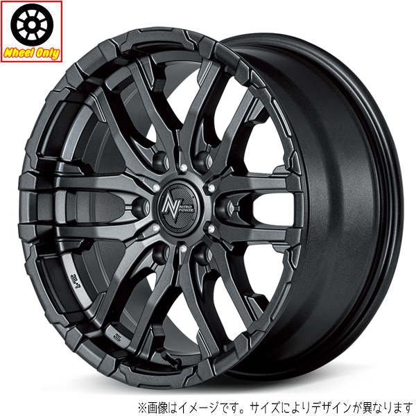 新品 アルミホイール 1本 15インチ NITRO POWER M26 CROSSFANG バレルブラック/ドリルド 15x6.0J +45 6H139.7P :4560235004472x1pc:TireShop All Terrain