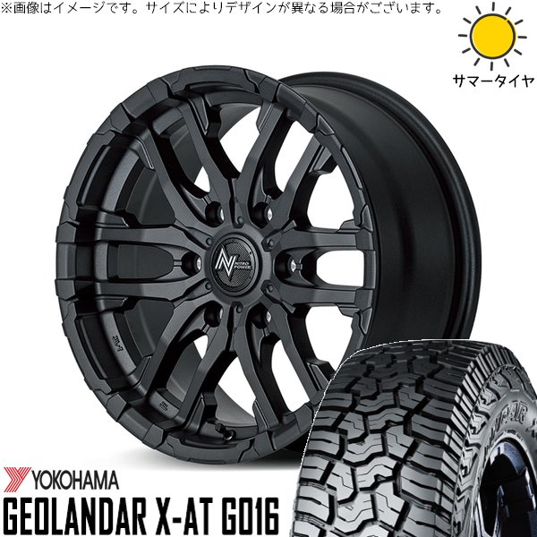 GEOLANDAR - スズキ ジムニー JB64 JB23 195R16 車輪仕掛ける | ジオランダー X-AT G016 \u0026 ナイトロパワー M26 クロスファング 16in 5穴139.7 車、バイク、自転車-夏タイヤ、ホイールセット-タイヤ、ホイール
