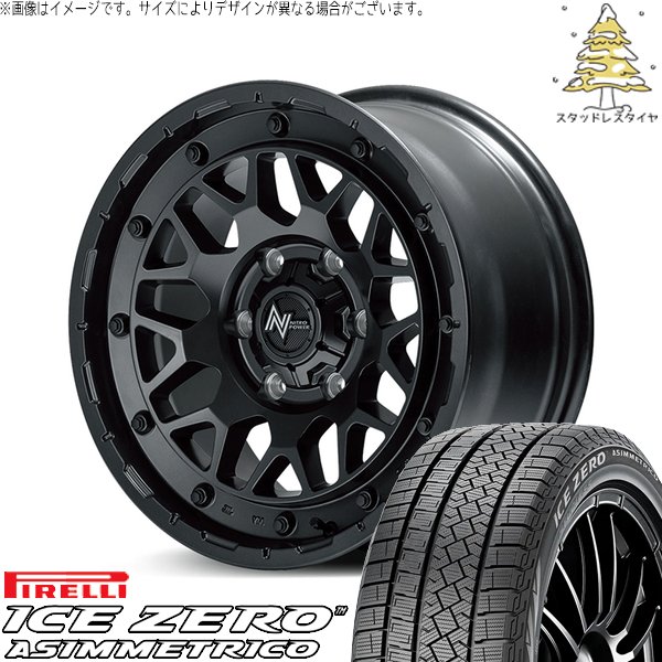 ICE ASIMMETRICO - 御機嫌はやりっ児専用 215/65R16 スタッドレス | アイスゼロアシンメトリコ \u0026 ナイトロパワー M29 スティンガー 16in 6穴139.7 タイヤ、ホイール-冬タイヤ、ホイールセット