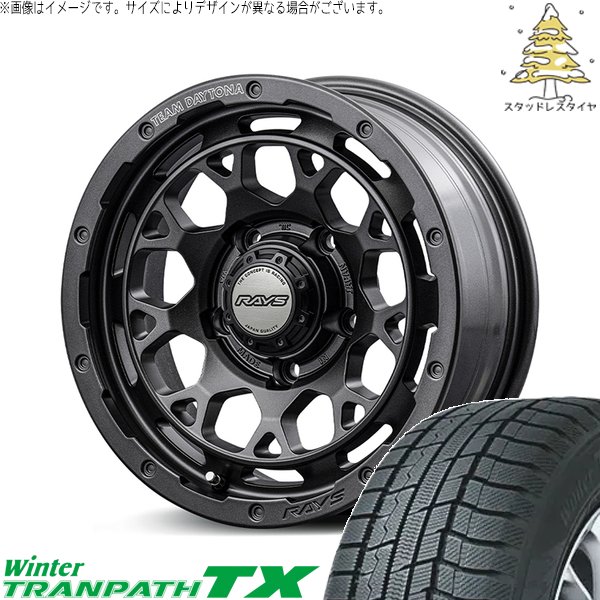 ジムニーシエラ 215/70R16 スタッドレス | ウィンタートランパス TX \u0026 チームデイトナ M9+ スペックM 16インチ 5穴139.7