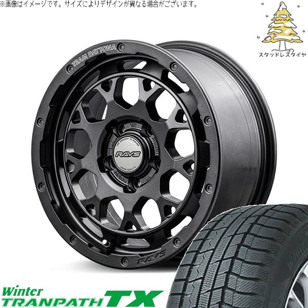 T33エクストレイル 235/60R18 スタッドレス | ウィンタートランパス TX \u0026 チームデイトナ M9+ スペックM 18インチ 5穴114.3