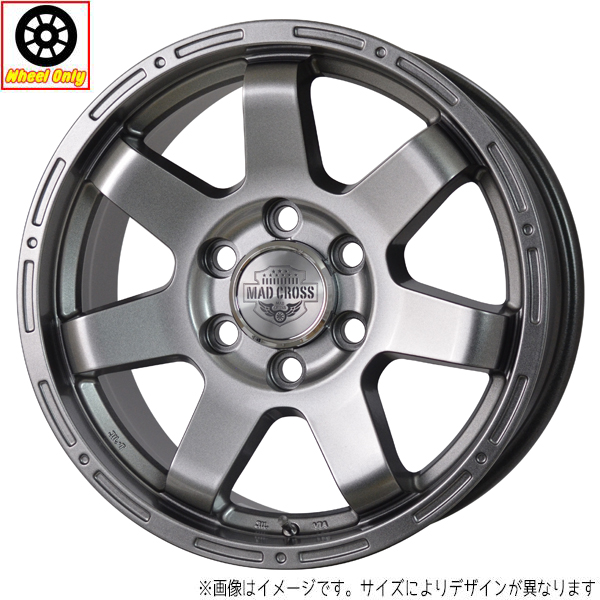 新品 ホイールのみ 1本 18インチ MAD CROSS MC 76 ダークシルバー(DS) 18x8.0J +52 6H139.7P :MC76 15x1pc:TireShop All Terrain