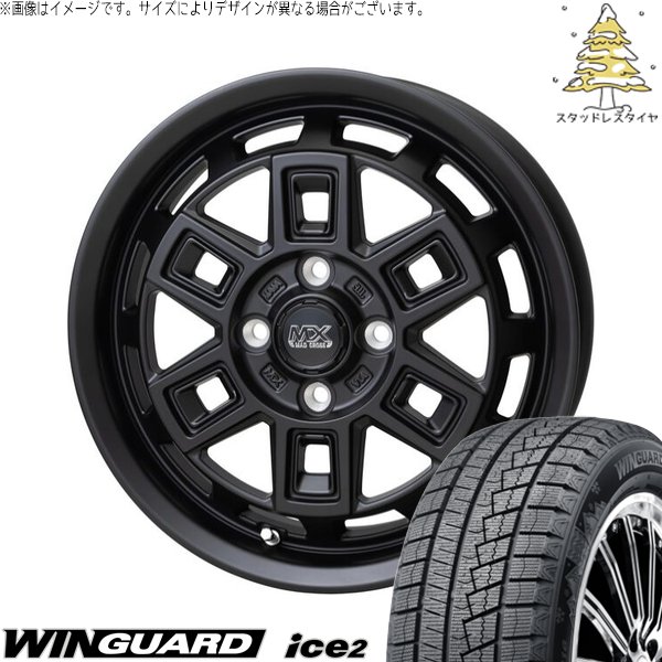 NBOX スペーシア タント デリカミニ 155/65R14 スタッドレス | ウィンガードアイス2 \u0026 マッドクロス アイヴァー 14インチ 4穴100