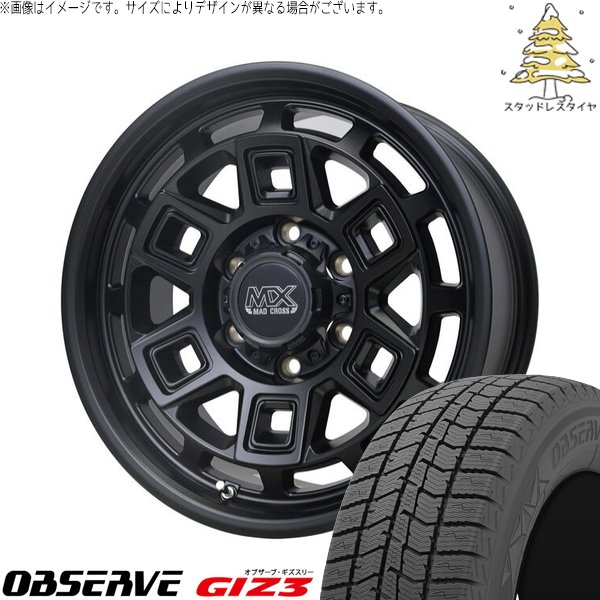 OBSERVE - 御機嫌はやりっ児専用 215/70R15 スタッドレス | オブザーブ ギズ3 \u0026 マッドクロス アイヴァー 15in 6穴139.7 冬タイヤ、ホイールセット-タイヤ、ホイール