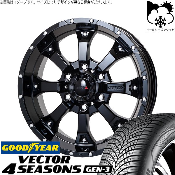 プリウスα 215/60R16 オールシーズン | ベクター4シーズン GEN3 \u0026 MKW MK-46 16インチ 5穴114.3